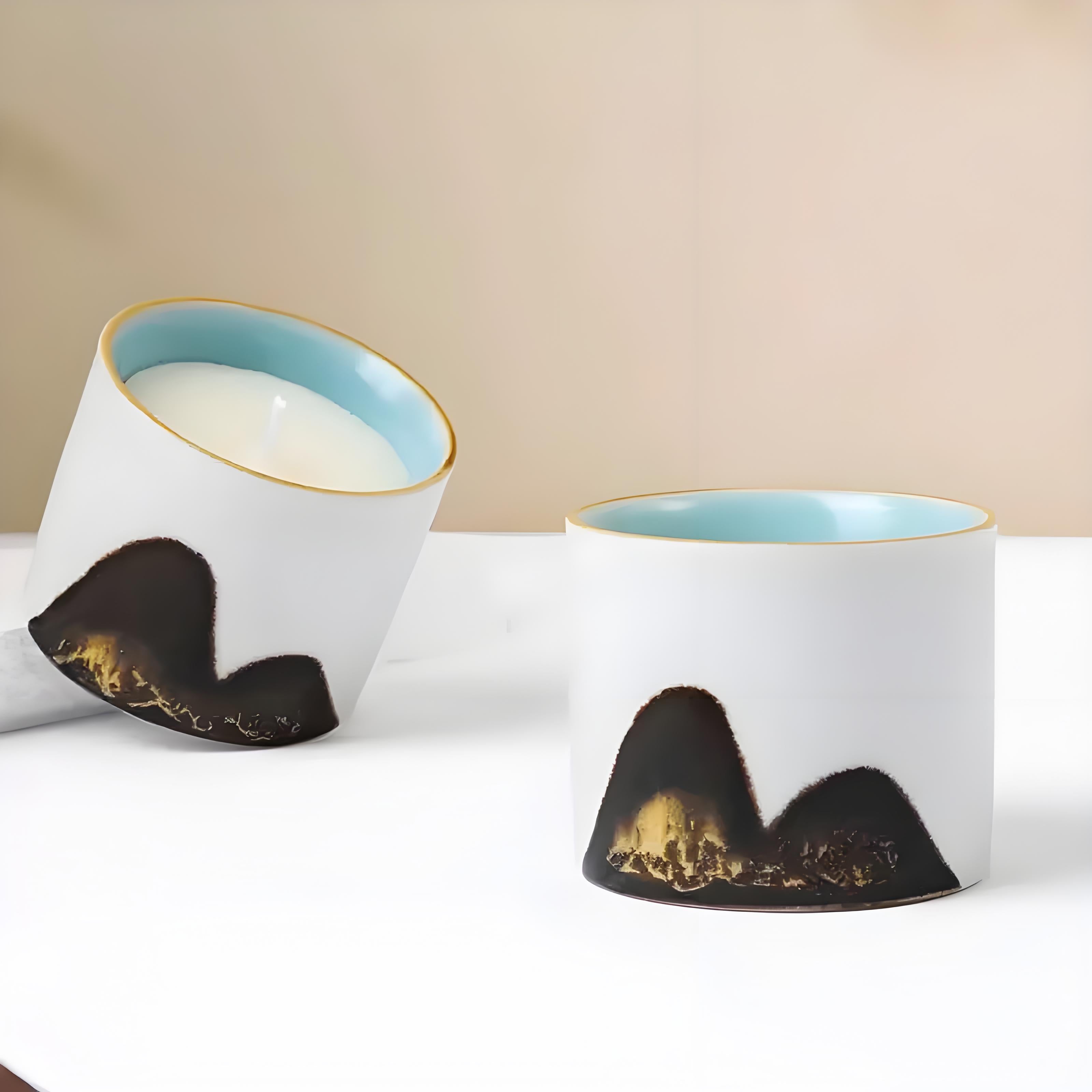 Vela aromática de porcelana